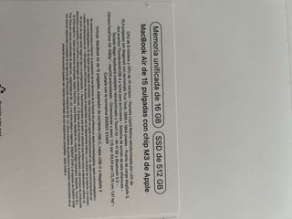 Macbook Air M3 16GB 512GB


