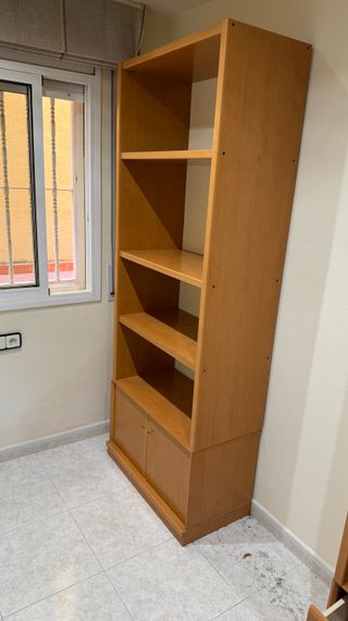 Estantería librería madera 4 baldas