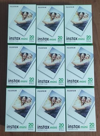 Lote ahorro de 9 packs de Fuji instax mini 20 