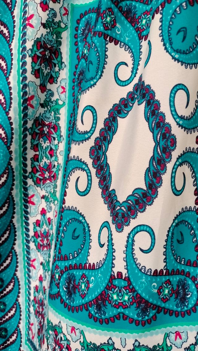 Vestido camisero azul turquesa XL - Antea