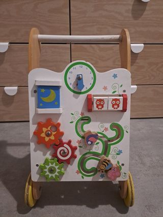 Correpasillos bebé madera
