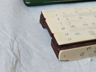 Regla de cálculo Faber-Castell antigua