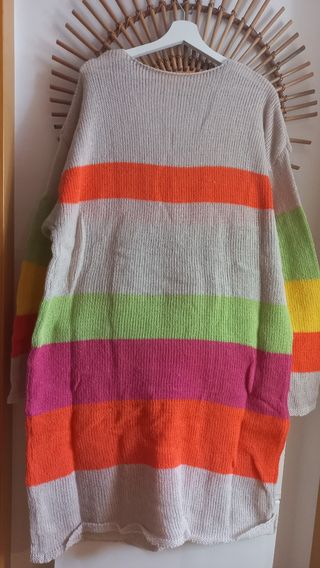 Vestido jersey boho chic multicolor
