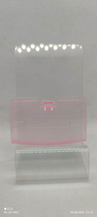 Game Boy Advance - Carcasa de pilas rosa transpare