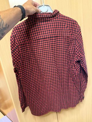 Camisa cuadros rojos - L