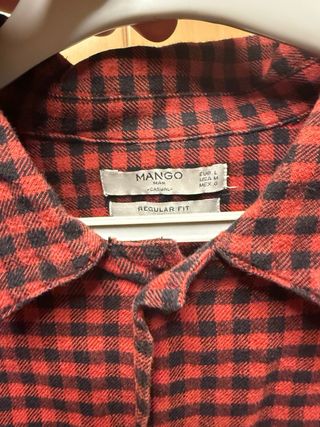 Camisa cuadros rojos - L