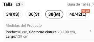 Vestido negro fiesta talla M sin estrenar.