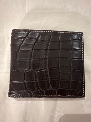 Cartera de hombre Carolina Herrera marrón. Nueva
