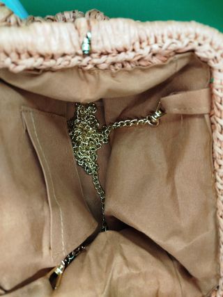 Bolso rafia caldera