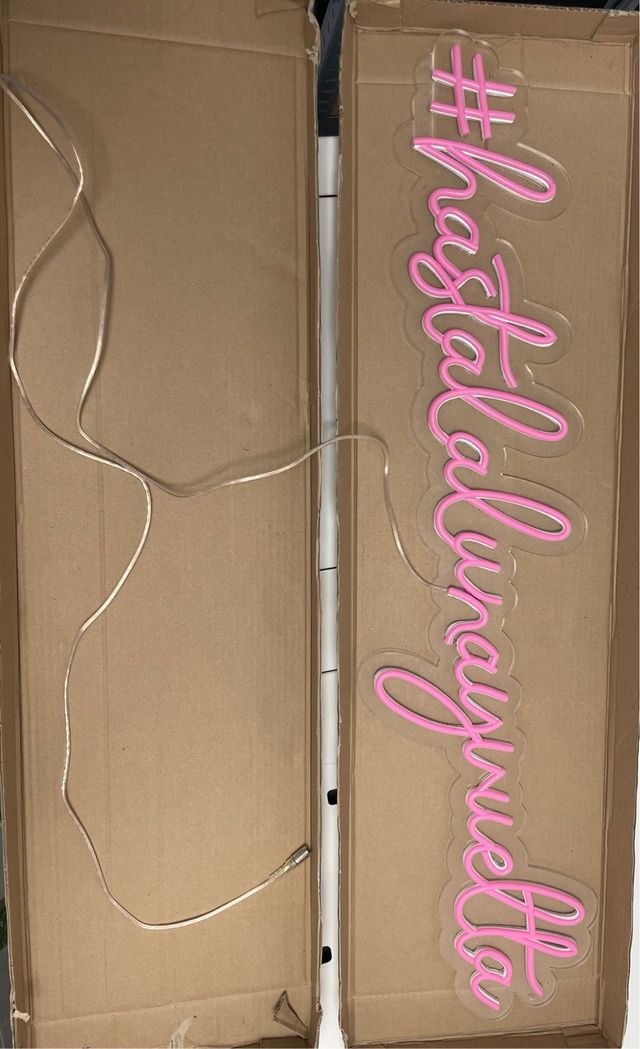 Se alquila neón para eventos #Hastalalunayvuelta