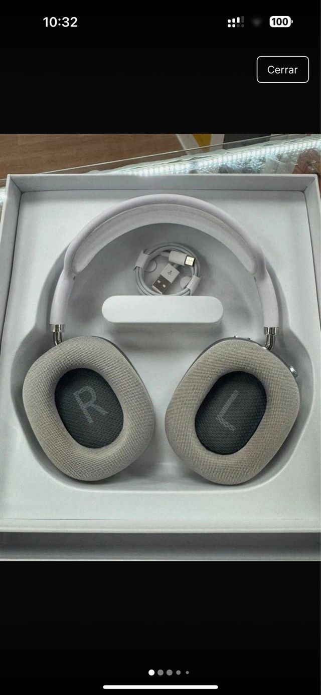 Auriculares inalámbricos max - Gris y blanco