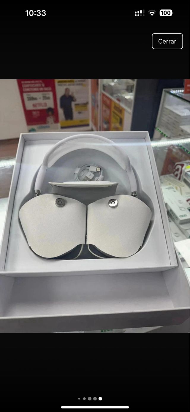 Auriculares inalámbricos max - Gris y blanco