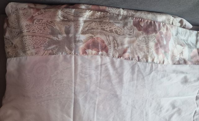 Parure letto matrimoniale raso e seta– Vintage ann