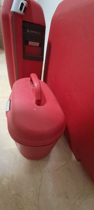 Maletas Samsonite rojas - Juego 3 piezas