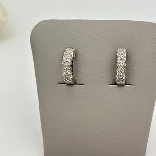 Pendientes Tous oro blanco 18kt con diamantes