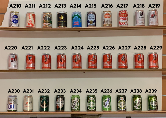 Lattine di birra da collezione