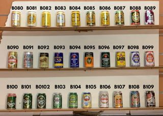 Lattine di birra da collezione vuote