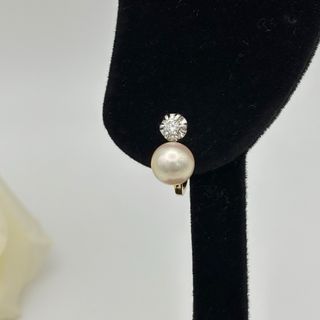 Pendientes de oro 18kt con perlas y diamantes