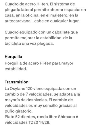 Bicicleta Plegable BTWIN 2 unidades