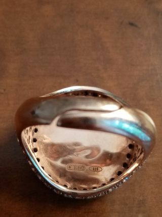 Anello placcato in oro con zirconi - Gioiello