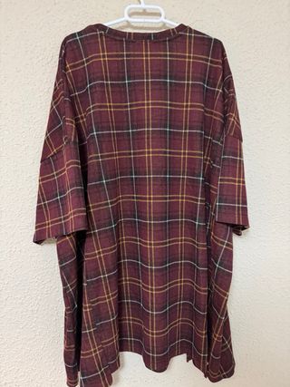 Vestido Zara cuadros oversize M mujer