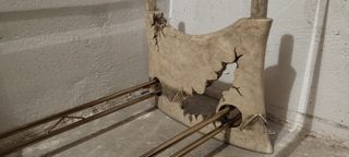 Mesa centro cristal beige