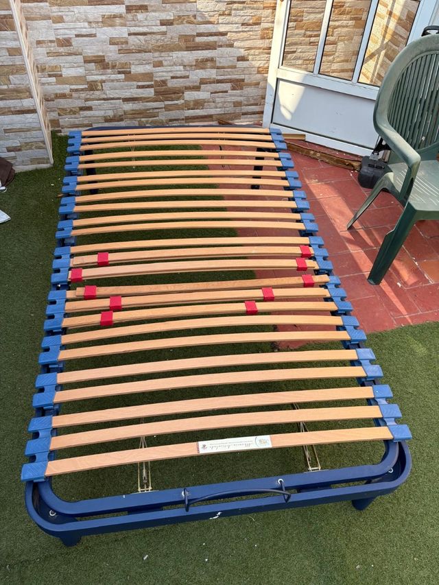 Cama articulada 105cm azul