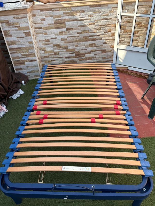 Cama articulada 105cm azul