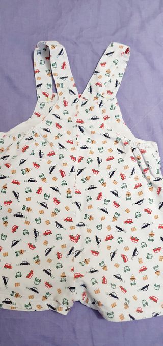 Peto bebé niño coches 6-12m