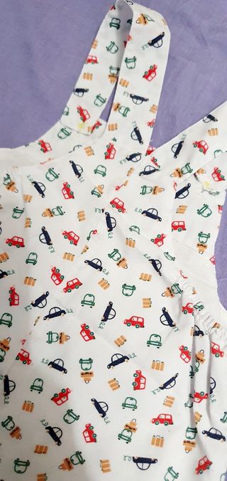 Peto bebé niño coches 6-12m