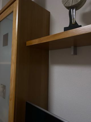 Mueble salón madera - 2 piezas