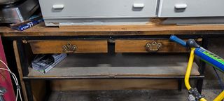 Mostrador antiguo - Madera y metal