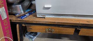 Mostrador antiguo - Madera y metal