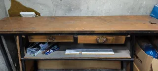 Mostrador antiguo - Madera y metal