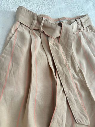 Shorts Guess beige rosa a righe