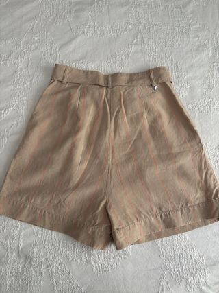 Shorts Guess beige rosa a righe