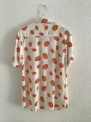 Camisa Tiwel estampada naranja