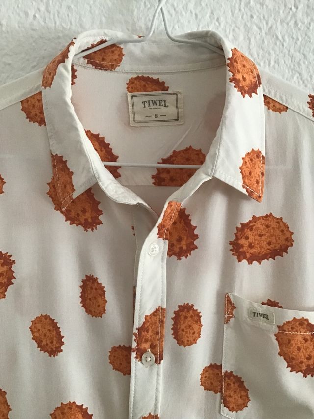 Camicia Tiwel a stampa arancione