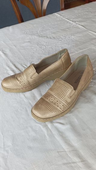 Mocasines tipo cuña
