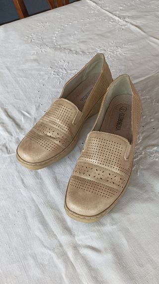Mocasines tipo cuña