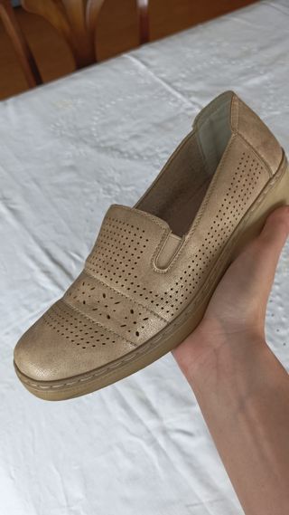 Mocasines tipo cuña