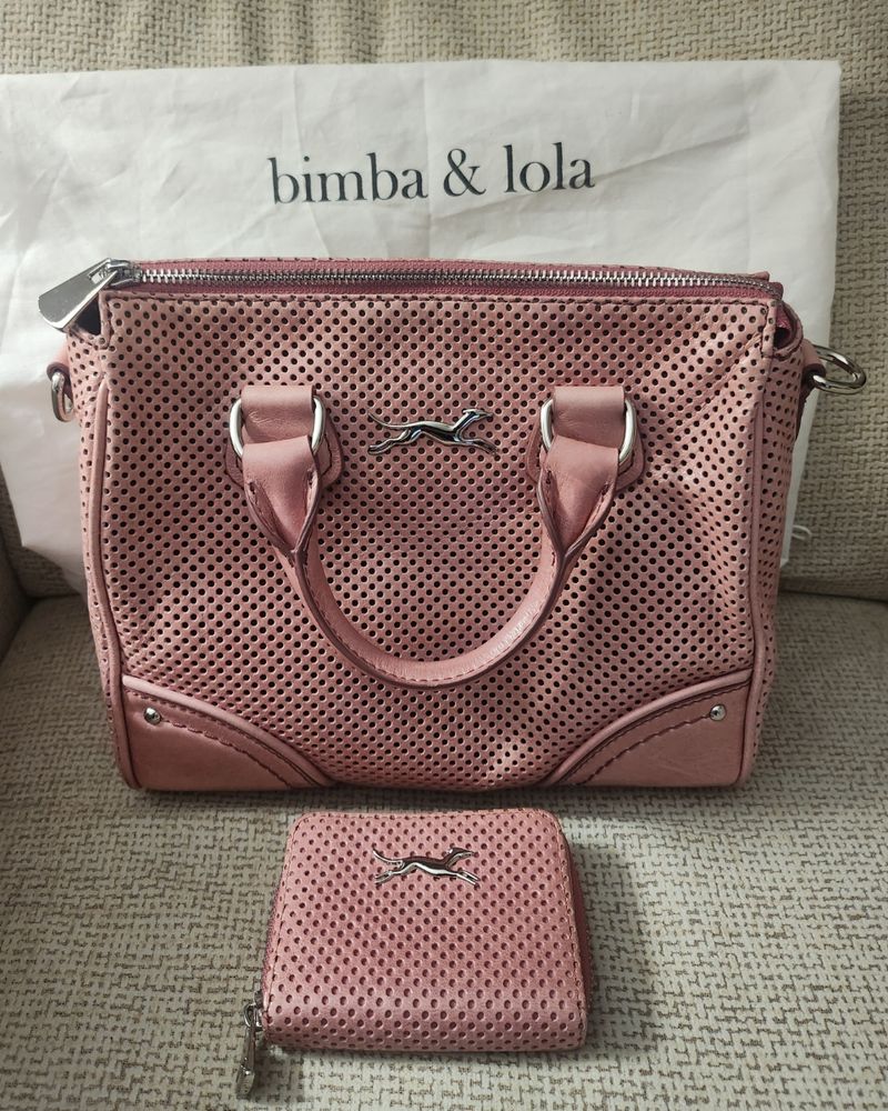 Carteras Bimba Bimba Y Lola Segunda Mano Bolso Bimba Lola Rosa De