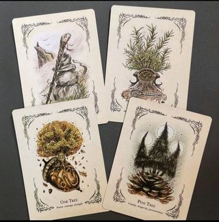 Baraja Oráculo Bruja Verde Ilustra Sarah Richard
