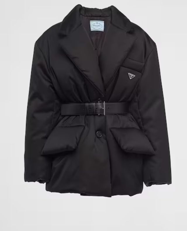 Chaqueta acolchada Prada negra