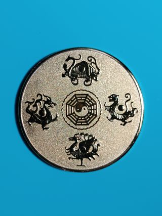 Moneda dragón chino