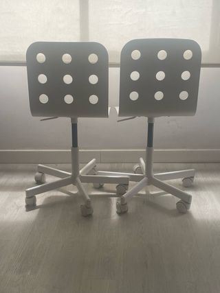 2 Sillas escritorio niños - Gris/Blanco