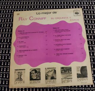 Disco de Vinilo Antiguo Lo Mejor de Ray Conniff