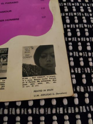 Disco de Vinilo Antiguo Lo Mejor de Ray Conniff