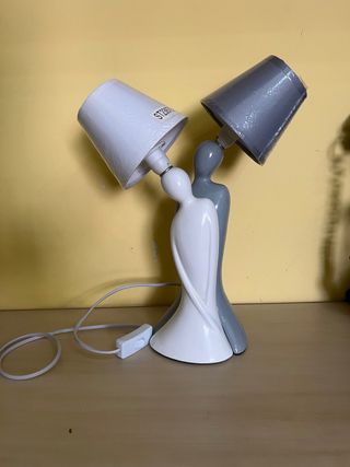 Lampada Ceramica Coppia Amanti