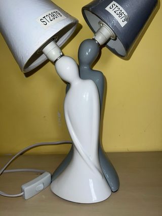 Lampada Ceramica Coppia Amanti